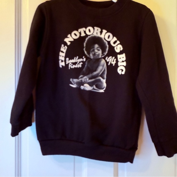 Black and White Notorious BIG Graphic Sweatshirt - Picture 1 of 5